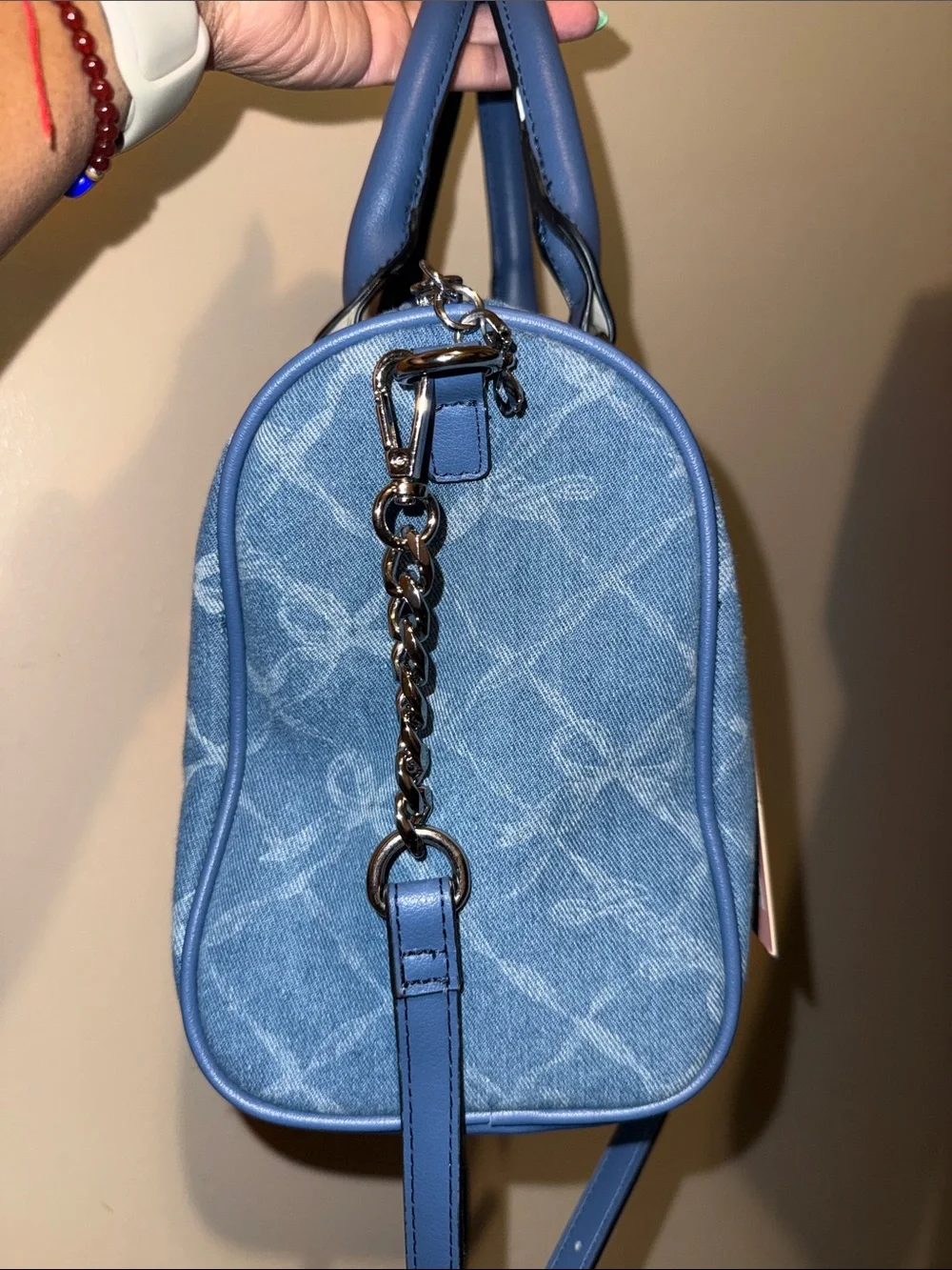 Juicy Couture Denim Lovely Bow Satchel Handbag